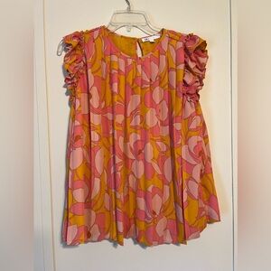 ✨DR2 Floral Pleated Blouse✨